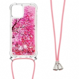 Cover iPhone 13 Mini Albero Con Coulisse Di Paillettes