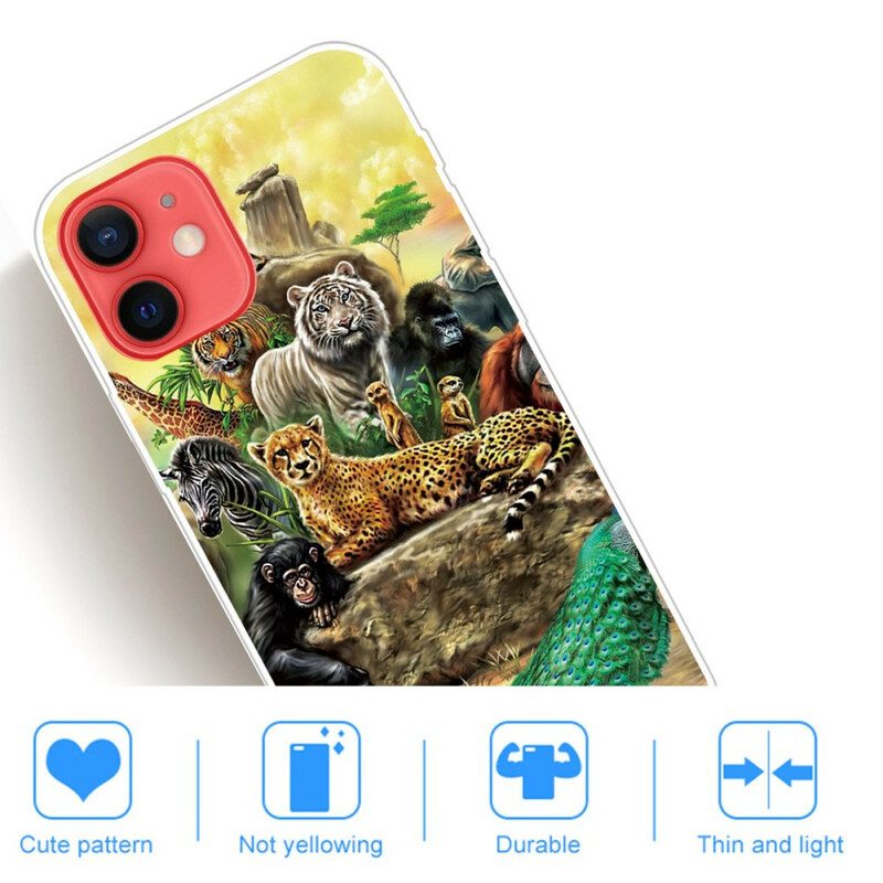 Cover iPhone 13 Mini Animali Da Safari