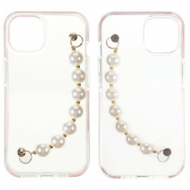 Cover iPhone 13 Mini Bracciale In Silicone Perline