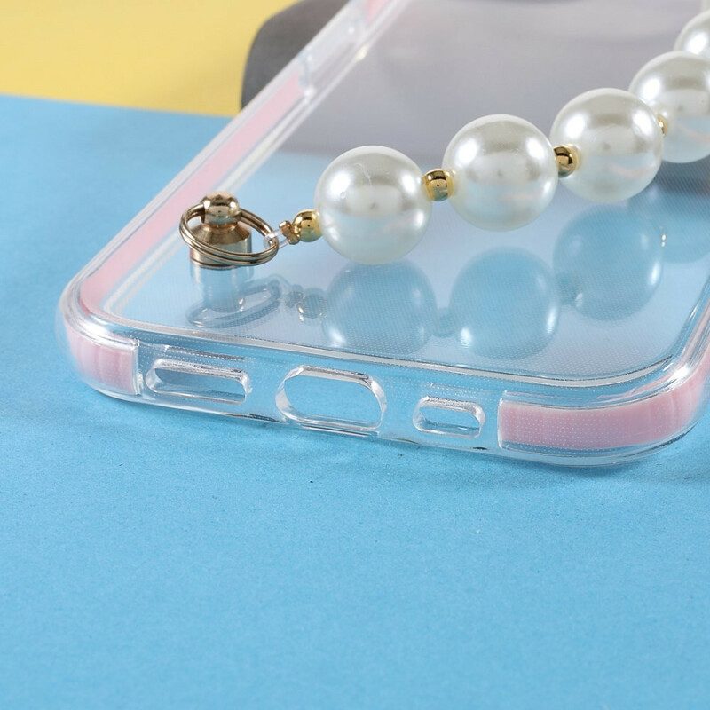 Cover iPhone 13 Mini Bracciale In Silicone Perline