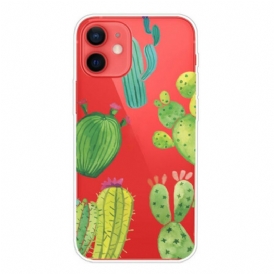Cover iPhone 13 Mini Cactus Dell'acquerello