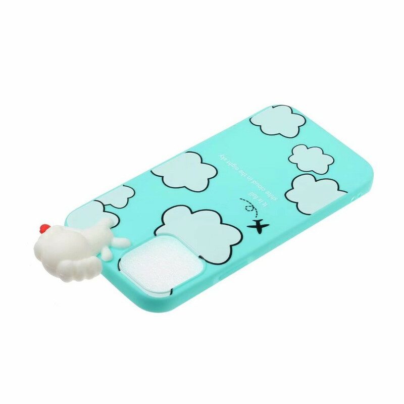 Cover iPhone 13 Mini Cane 3d Tra Le Nuvole