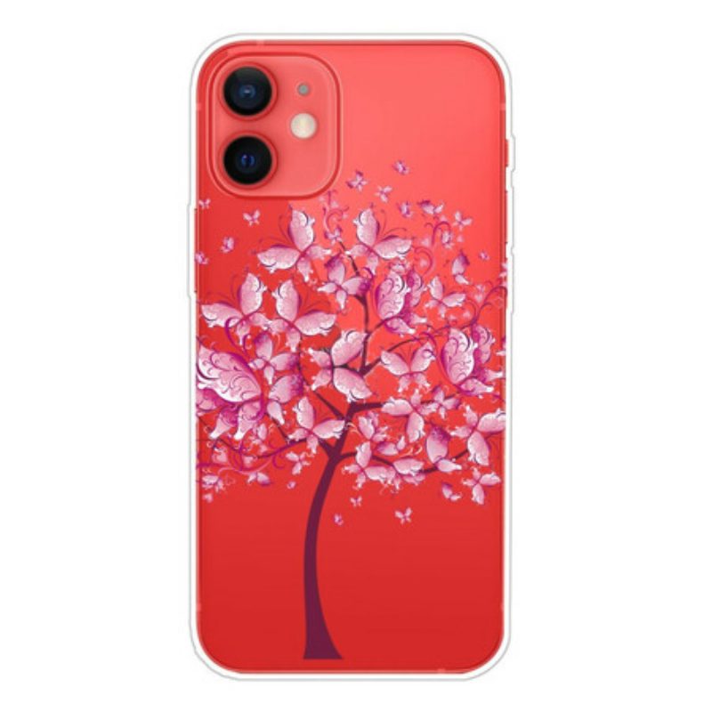 Cover iPhone 13 Mini Cima Dell'albero Rosa