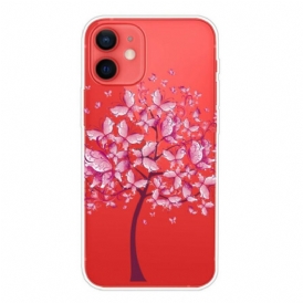 Cover iPhone 13 Mini Cima Dell'albero Rosa
