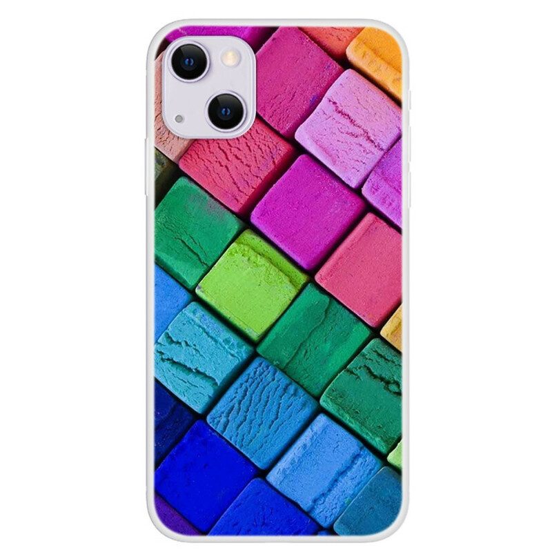 Cover iPhone 13 Mini Cubi Colorati