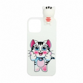 Cover iPhone 13 Mini Divertimento Gatto 3d