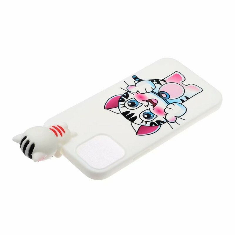 Cover iPhone 13 Mini Divertimento Gatto 3d