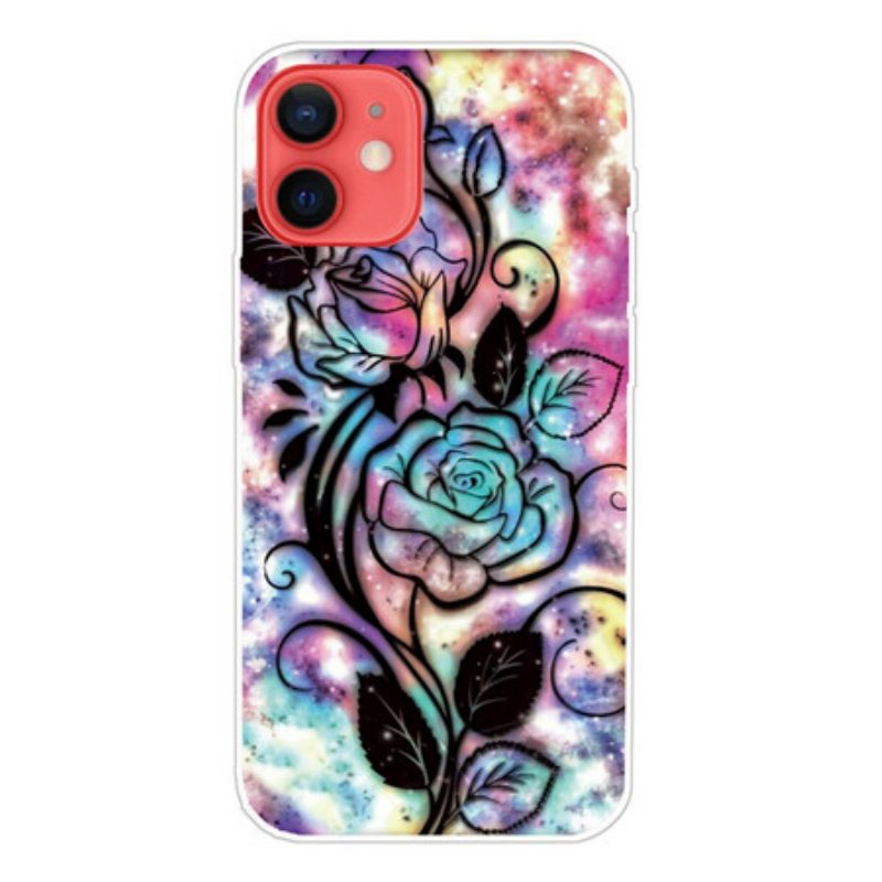 Cover iPhone 13 Mini Fiore Grafico