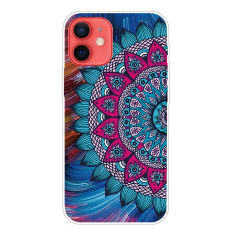 Cover iPhone 13 Mini Mandala Colorato