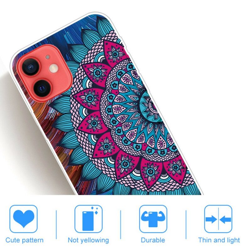 Cover iPhone 13 Mini Mandala Colorato