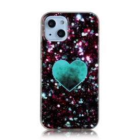 Cover iPhone 13 Mini Marmo Glitterato