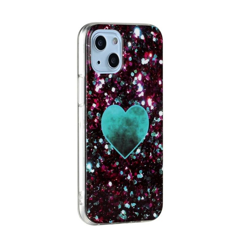 Cover iPhone 13 Mini Marmo Glitterato