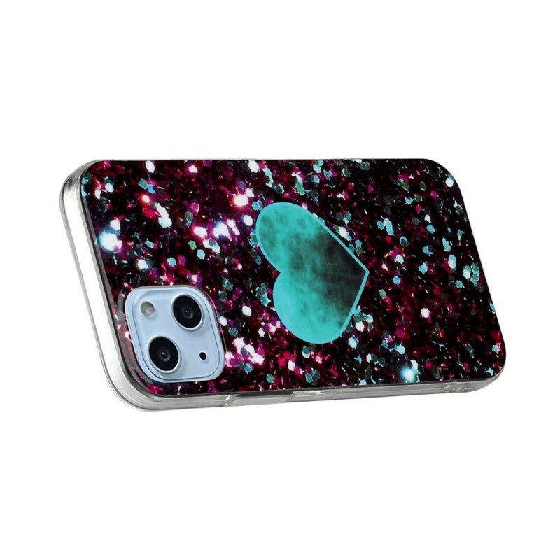 Cover iPhone 13 Mini Marmo Glitterato