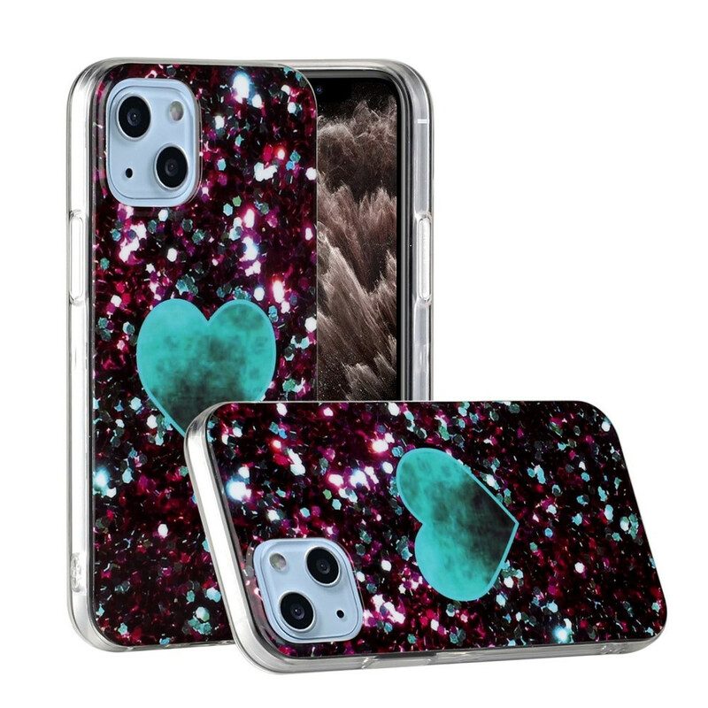 Cover iPhone 13 Mini Marmo Glitterato