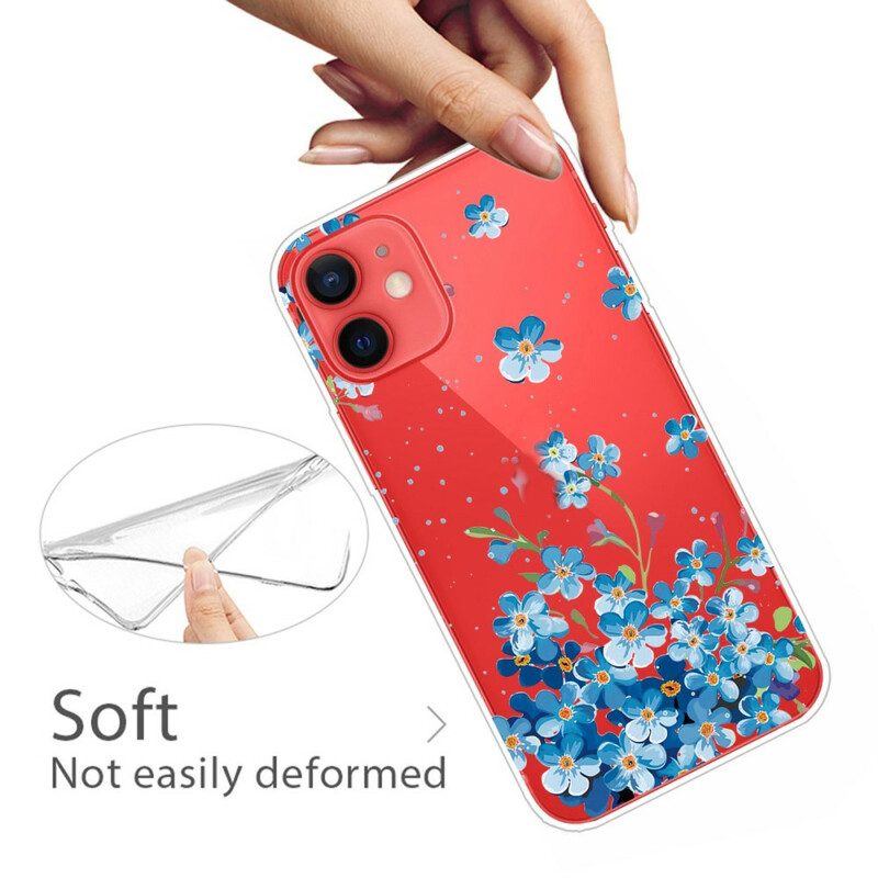 Cover iPhone 13 Mini Mazzo Di Fiori Blu