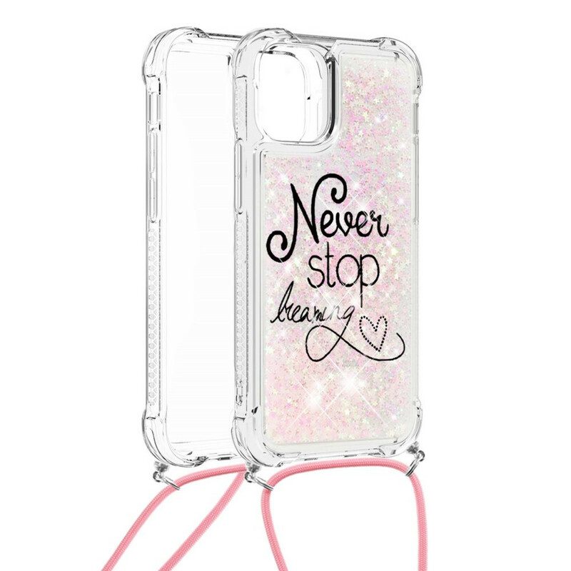 Cover iPhone 13 Mini Never Stop Glitter Coulisse