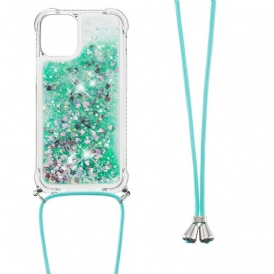 Cover iPhone 13 Mini Paillettes Con Coulisse