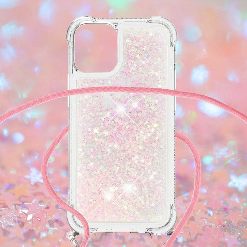 Cover iPhone 13 Mini Paillettes Con Coulisse