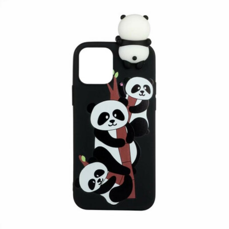 Cover iPhone 13 Mini Panda 3d Su Bambù