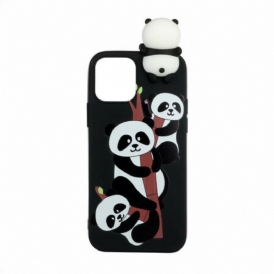 Cover iPhone 13 Mini Panda 3d Su Bambù