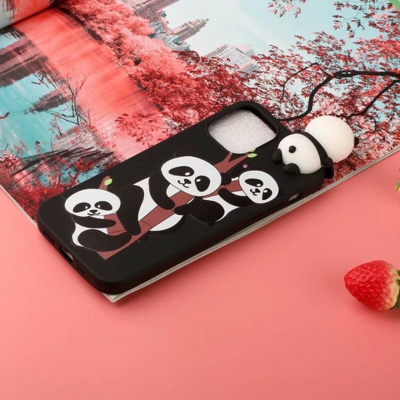 Cover iPhone 13 Mini Panda 3d Su Bambù