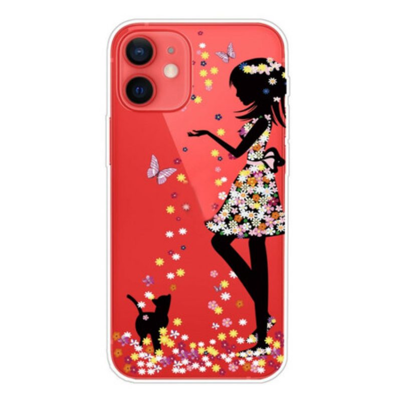 Cover iPhone 13 Mini Ragazza Dei Fiori