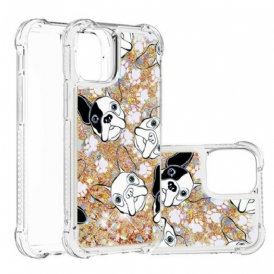 Cover iPhone 13 Mini Signor Cane Paillettes