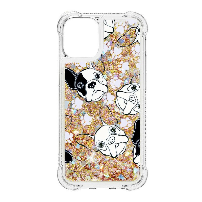 Cover iPhone 13 Mini Signor Cane Paillettes