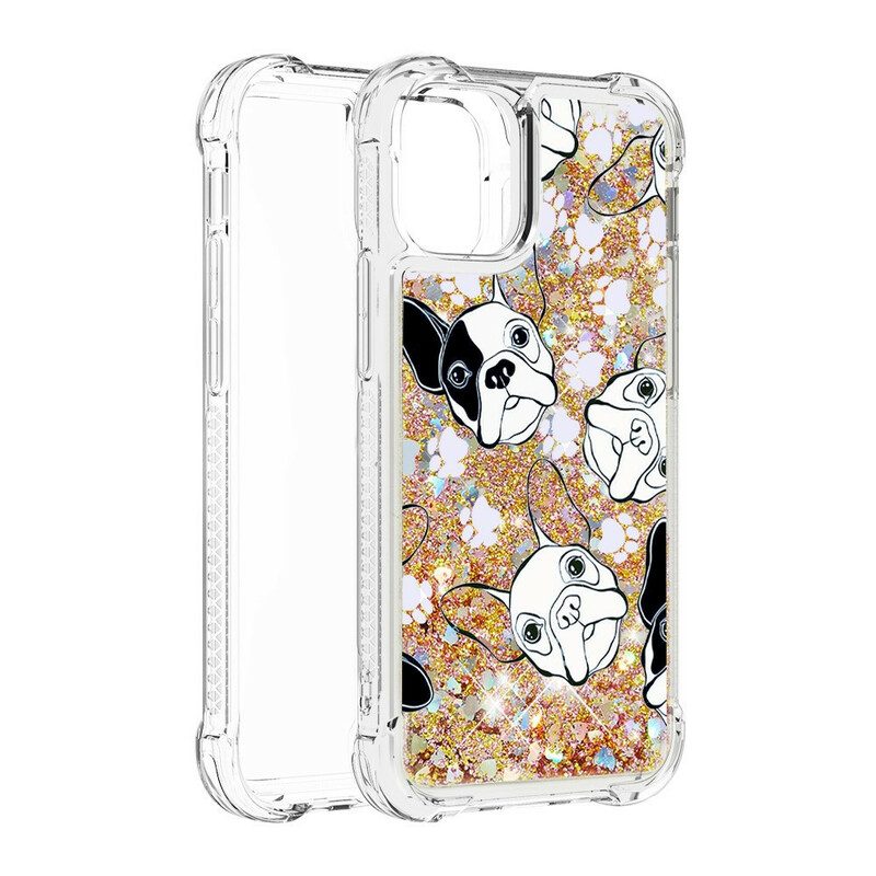 Cover iPhone 13 Mini Signor Cane Paillettes