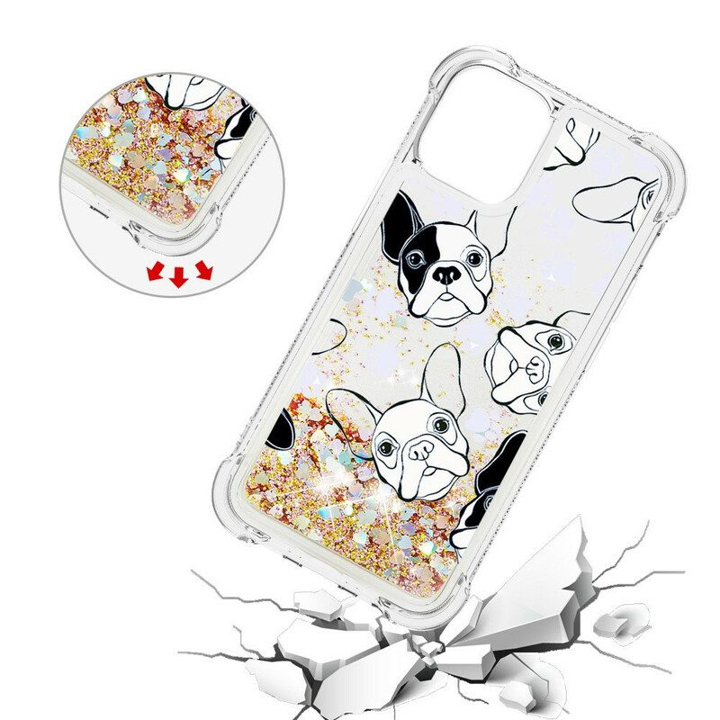 Cover iPhone 13 Mini Signor Cane Paillettes