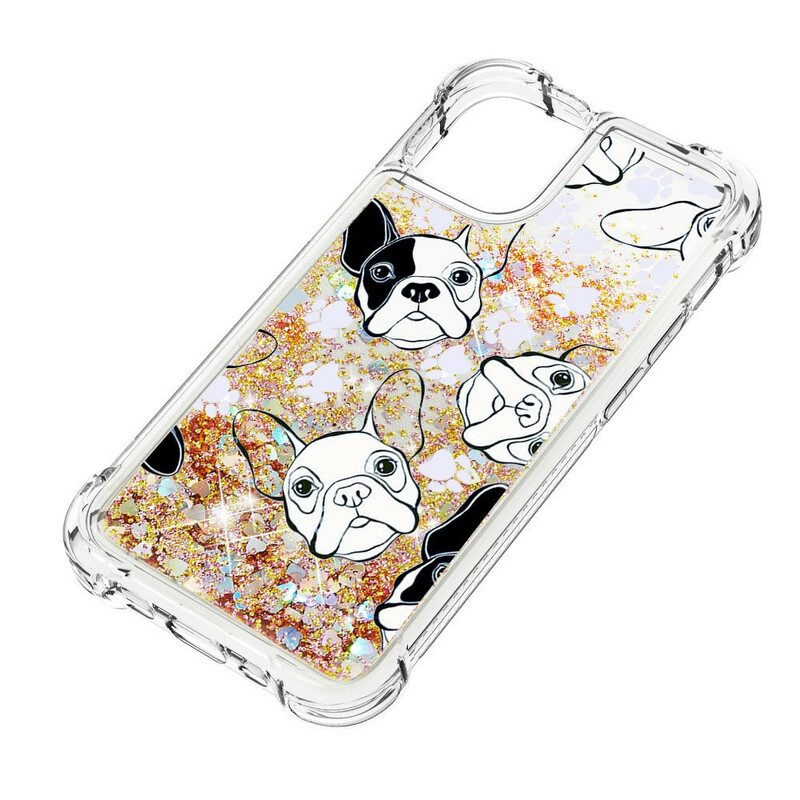 Cover iPhone 13 Mini Signor Cane Paillettes