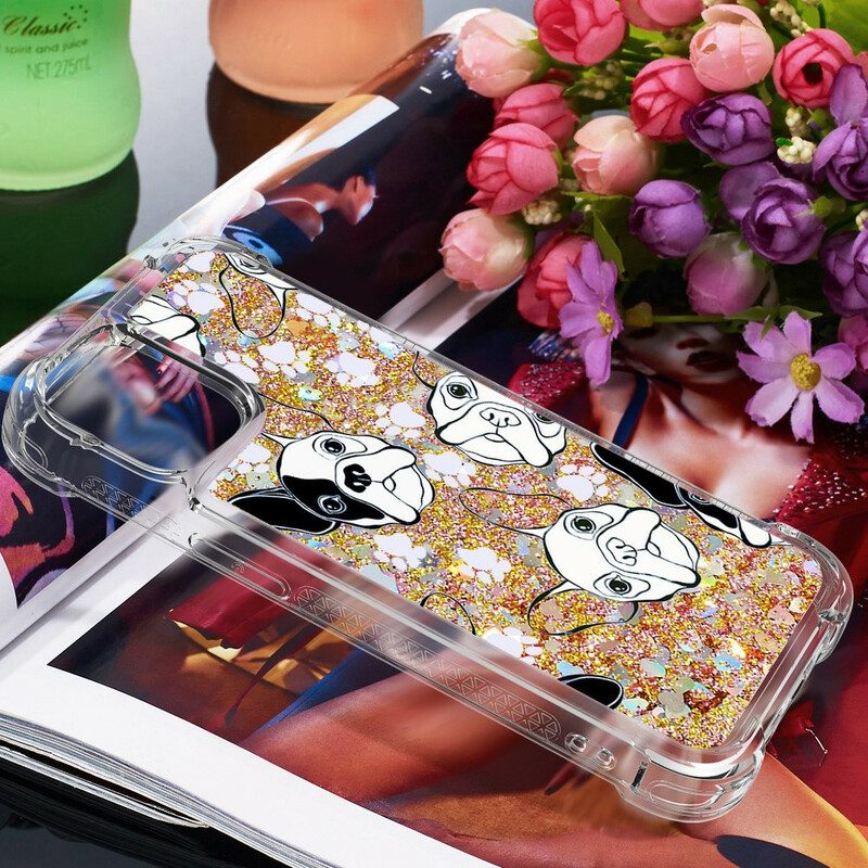 Cover iPhone 13 Mini Signor Cane Paillettes