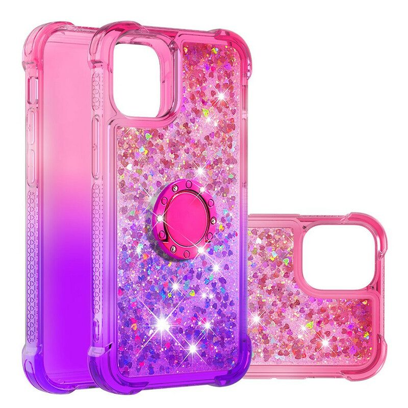 Cover iPhone 13 Mini Staffa Ad Anello Glitterata