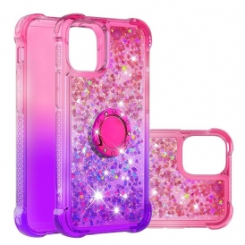 Cover iPhone 13 Mini Staffa Ad Anello Glitterata