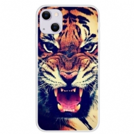 Cover iPhone 13 Mini Tigre Anteriore