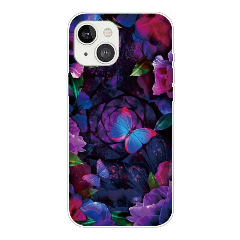 Cover iPhone 13 Mini Variazione Farfalle