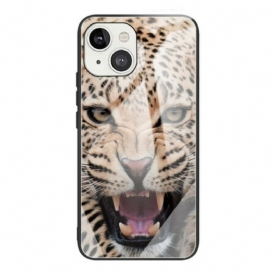 Cover iPhone 13 Mini Vetro Temperato Leopardo