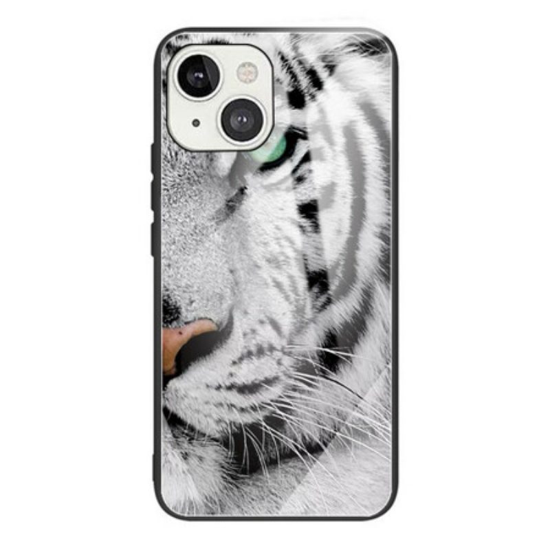 Cover iPhone 13 Mini Vetro Temperato Tigre