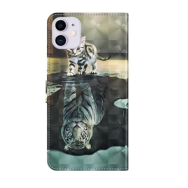 Custodia in pelle iPhone 13 Mini Ernesto La Tigre