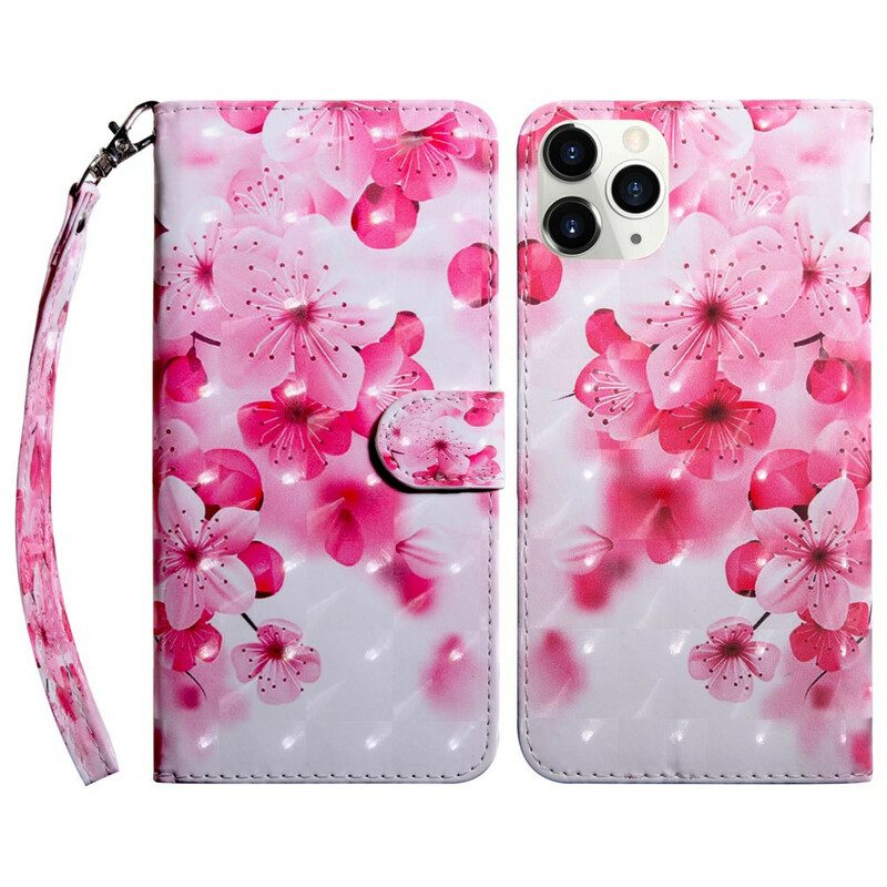 Custodia in pelle iPhone 13 Mini Fiore Punto Luce Fiori