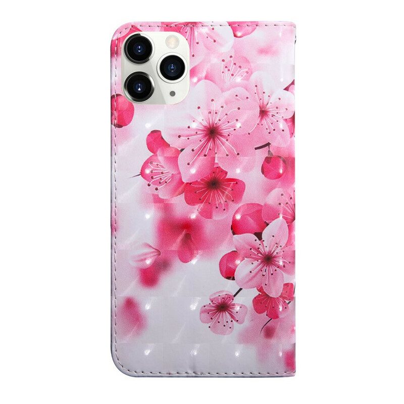 Custodia in pelle iPhone 13 Mini Fiore Punto Luce Fiori