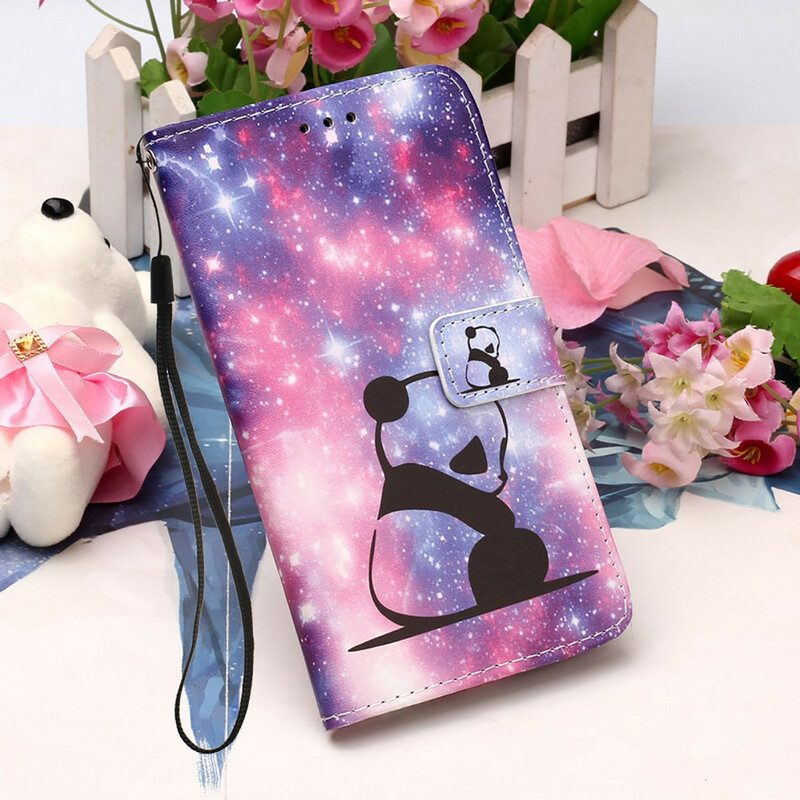 Custodia in pelle iPhone 13 Mini Galassia Panda