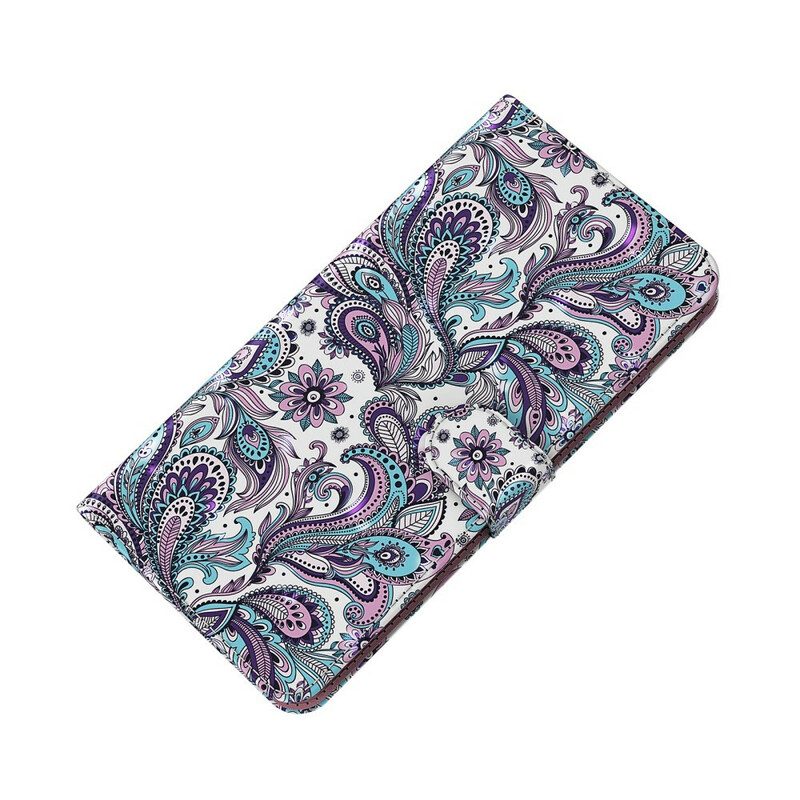 Custodia in pelle iPhone 13 Mini Modelli Di Fiori