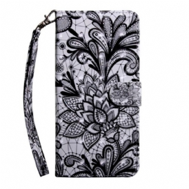 Custodia in pelle iPhone 13 Mini Pizzo Punto Luce