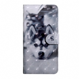 Custodia in pelle iPhone 13 Mini Punto Luce Gustave Il Cane