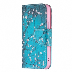 Custodia in pelle iPhone 13 Mini Ramo Fiorito