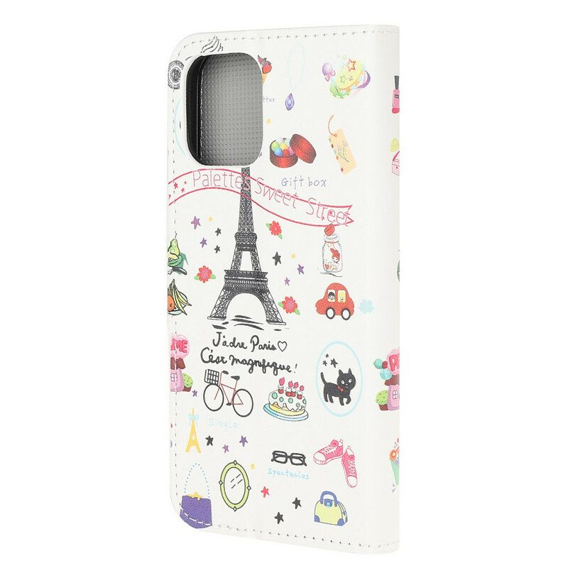 Folio Cover iPhone 13 Mini Amo Parigi