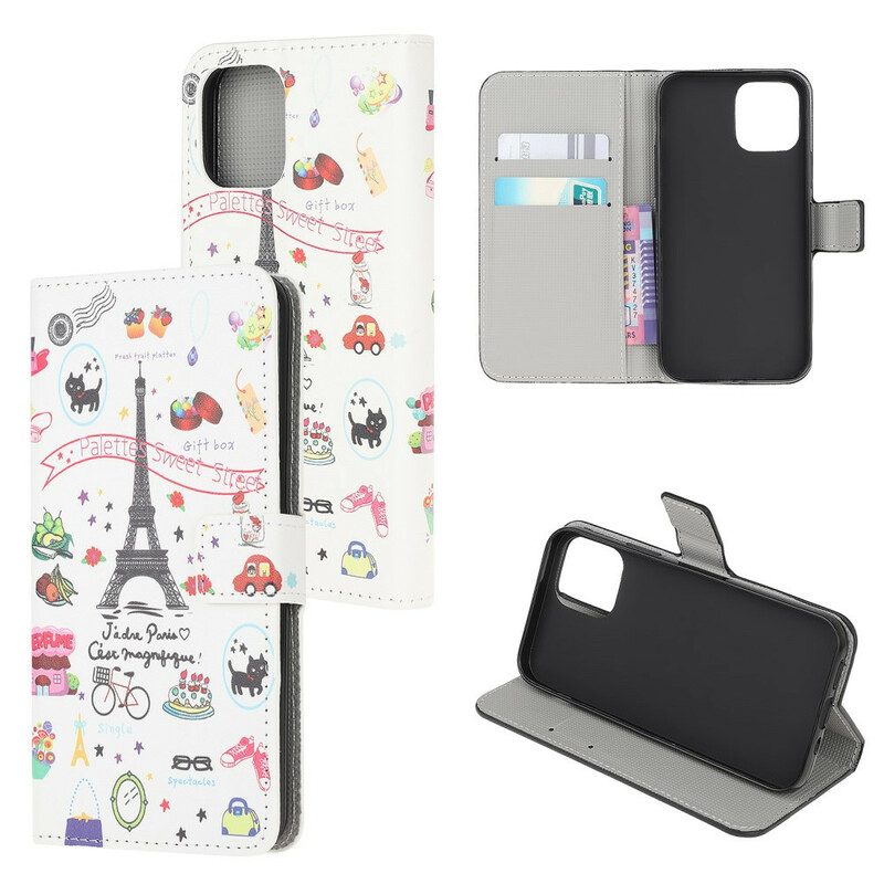 Folio Cover iPhone 13 Mini Amo Parigi