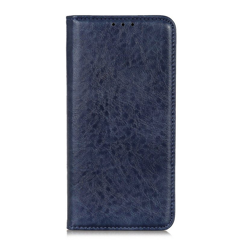 Folio Cover iPhone 13 Mini Custodia in pelle Crosta Di Pelle Testurizzata