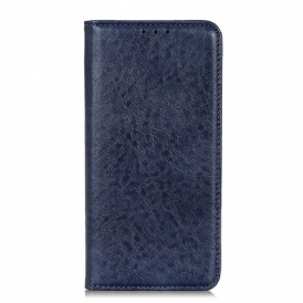 Folio Cover iPhone 13 Mini Custodia in pelle Crosta Di Pelle Testurizzata